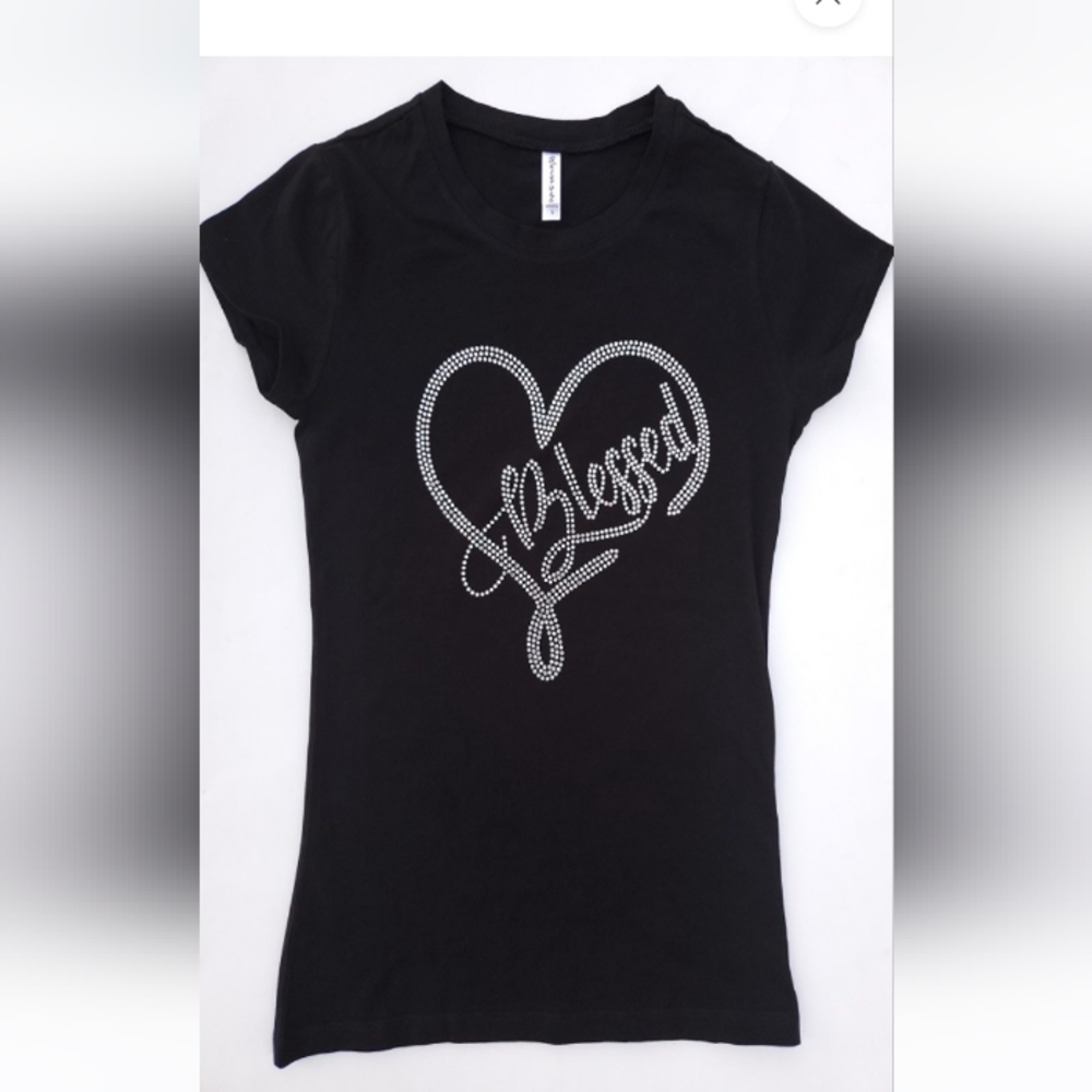 NIP Rhinestone Tshirt - Picture 2 of 6
